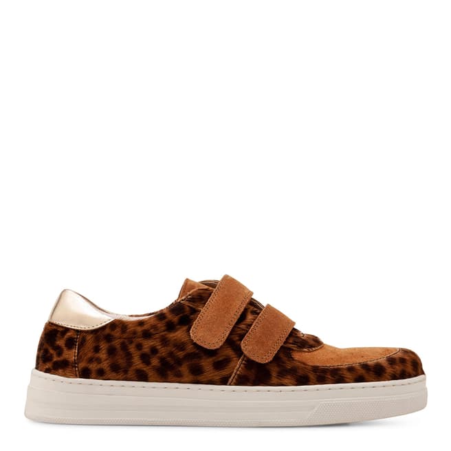 Boden Tan Leopard Gingerbread Nell Trainers