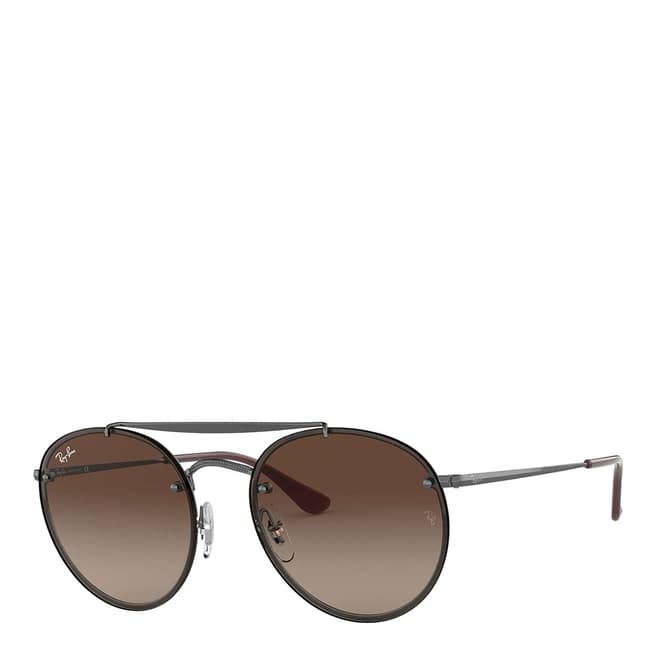 Ray-Ban Unisex Gunmetal/Brown Gradient Sunglasses 54mm