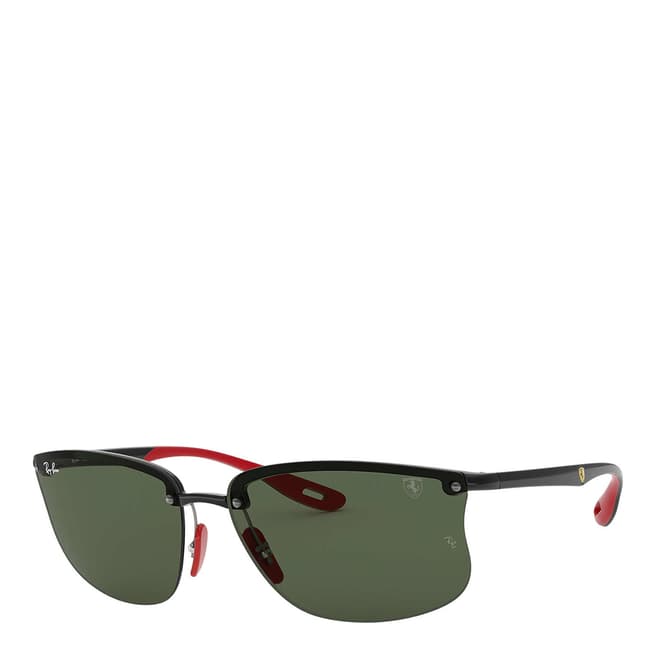 Ray-Ban Unisex Black/Green Sunglasses 63mm