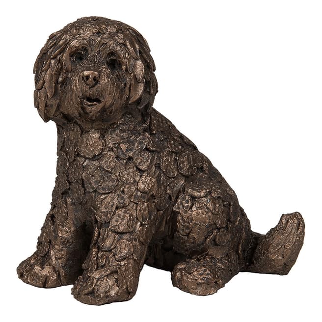 Frith Sculpture Shorty Labradoodle Miniature Bronze Sculpture By Adrian Tinsley