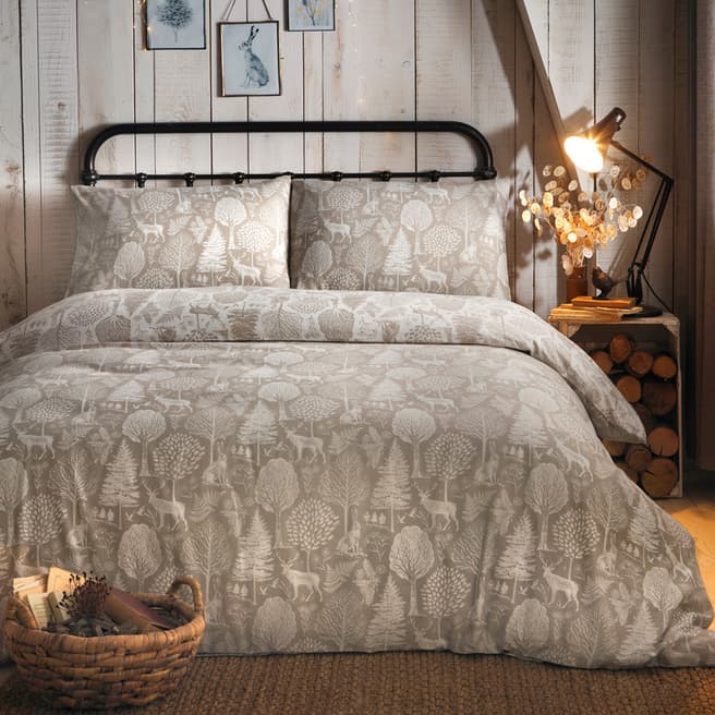 Fusion Winter Forest King Duvet Cover Set