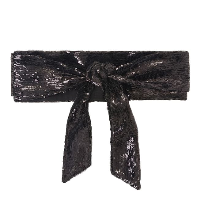 IRO Black Sequin Belt