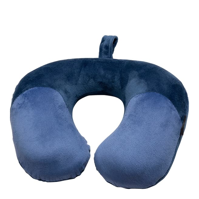 Cellini Blue Moulded Memory Foam Neck Pillow