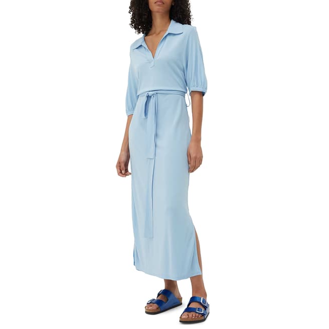 Chinti and Parker Venetian Blue Polo Dress