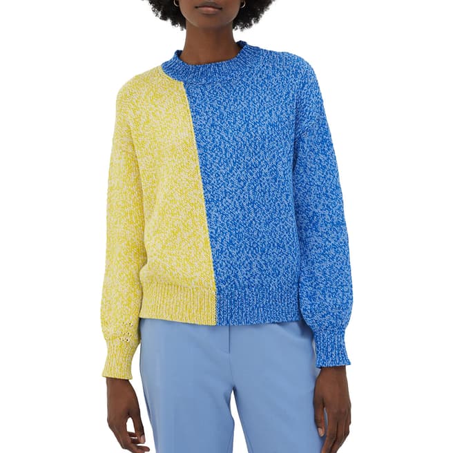 Chinti and Parker Sky Blue Movement Cotton Sweater