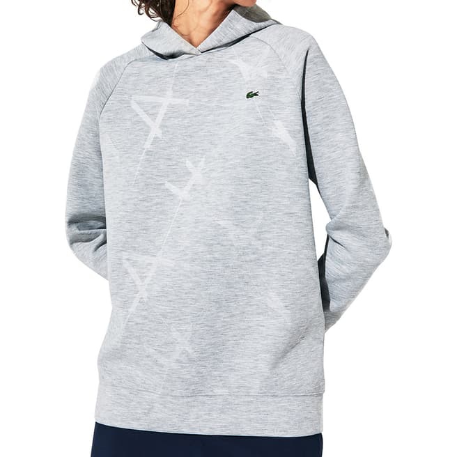 LACOSTE SPORT Grey Tonal Pattern Sweatshirt