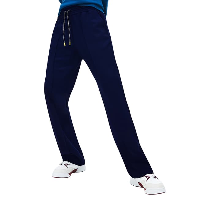 Lacoste Navy Wide Tracksuit Bottoms