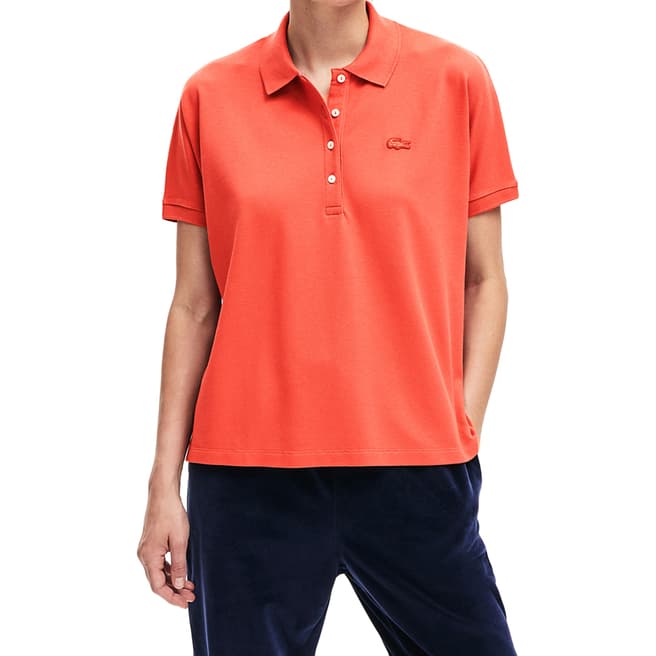 Lacoste Light Red Relax Fit Polo Shirt