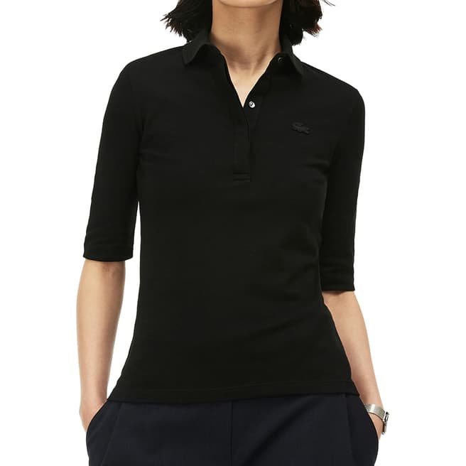 Lacoste Black Half Sleeve Polo Shirt