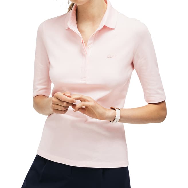 Lacoste Pink Half Sleeve Polo Shirt