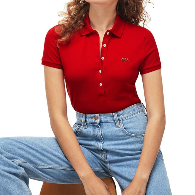 Lacoste Red Slim Fit Polo Shirt