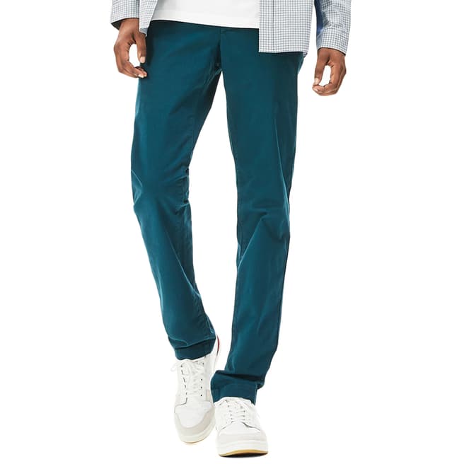 Lacoste Teal Stretch Chinos