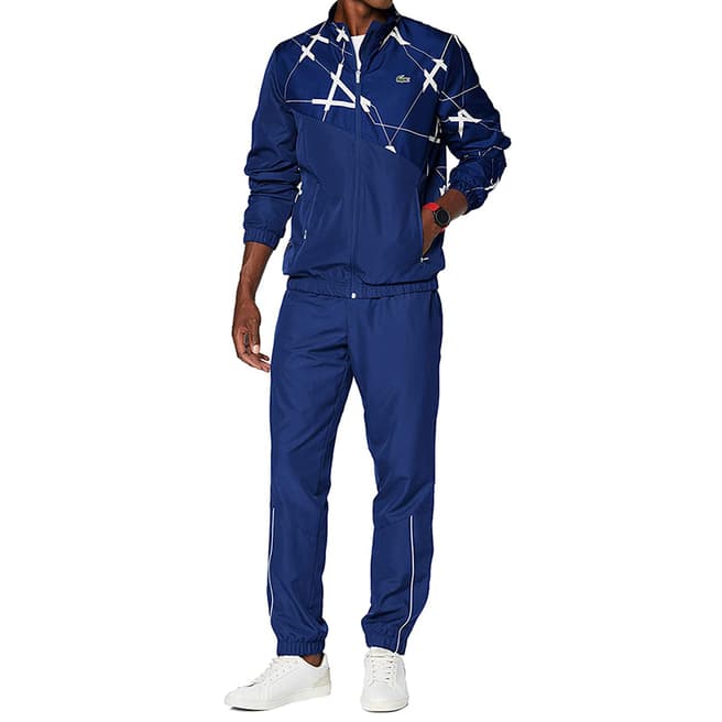 LACOSTE SPORT Blue Abstract Tracksuit