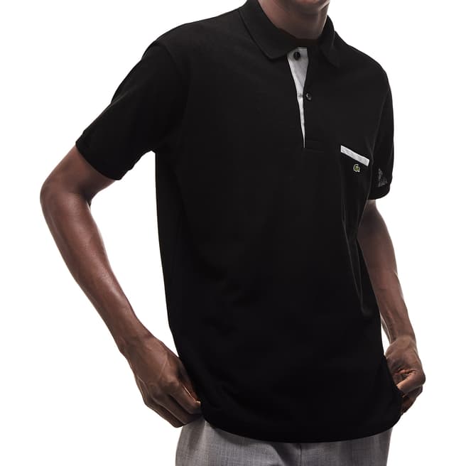 Lacoste Black Contrast Polo Shirt