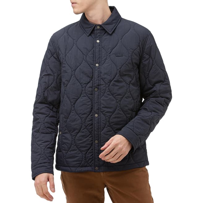 Lacoste Navy Quilted Jacket