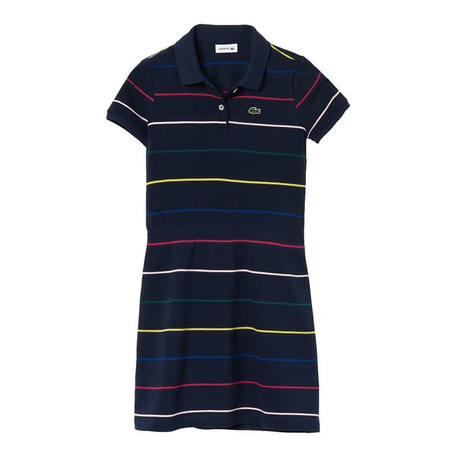 Lacoste Girl's Striped Polo Dress