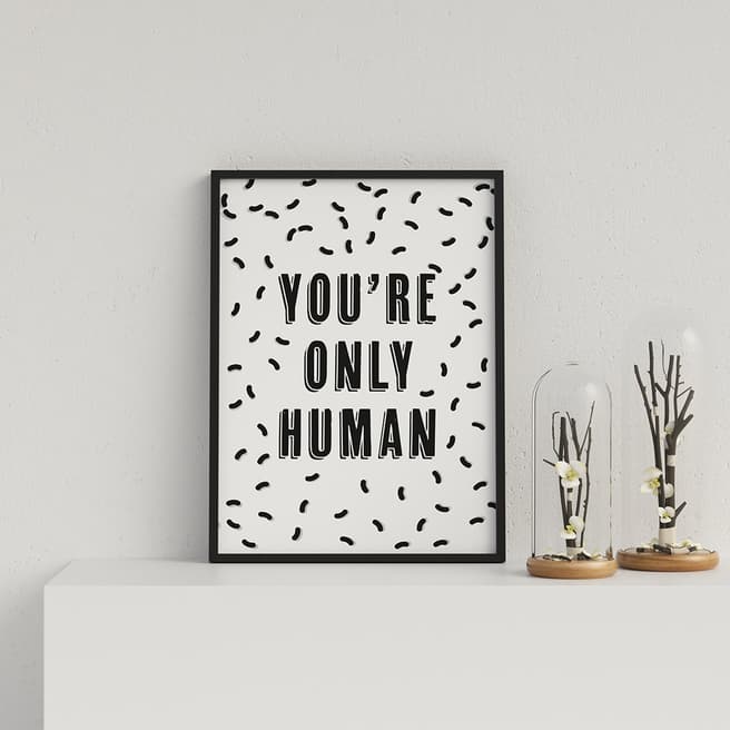 Vouvart You're Only Human Framed Print 44x33cm
