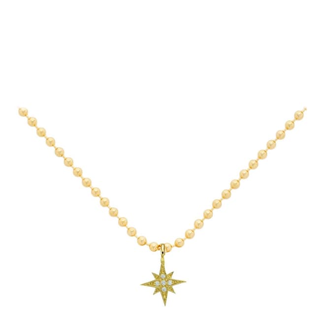 Liv Oliver 18K Gold Plated Star Pendant Necklace