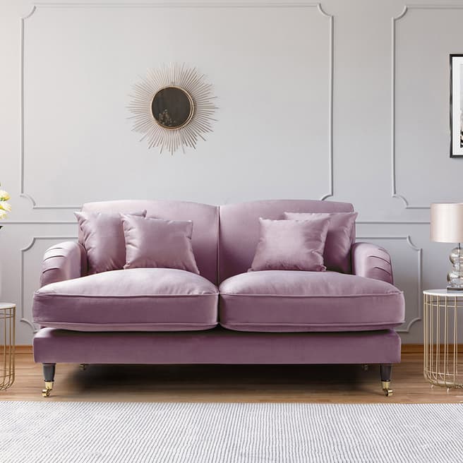 The Great Sofa Company The Piper 2 Seater Sofa, Velvet Lavender