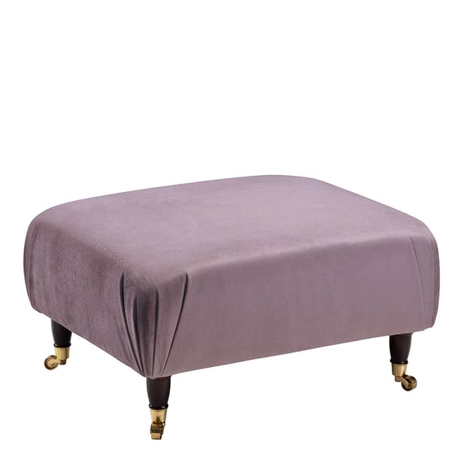 The Great Sofa Company The Piper Footstool, Velvet Lavender