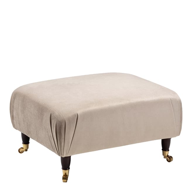 The Great Sofa Company The Piper Footstool, Velvet Putty