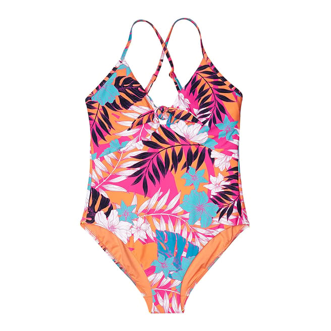 Seafolly Ultra Pink Copacabana Tie Front Sweetheart Maillot
