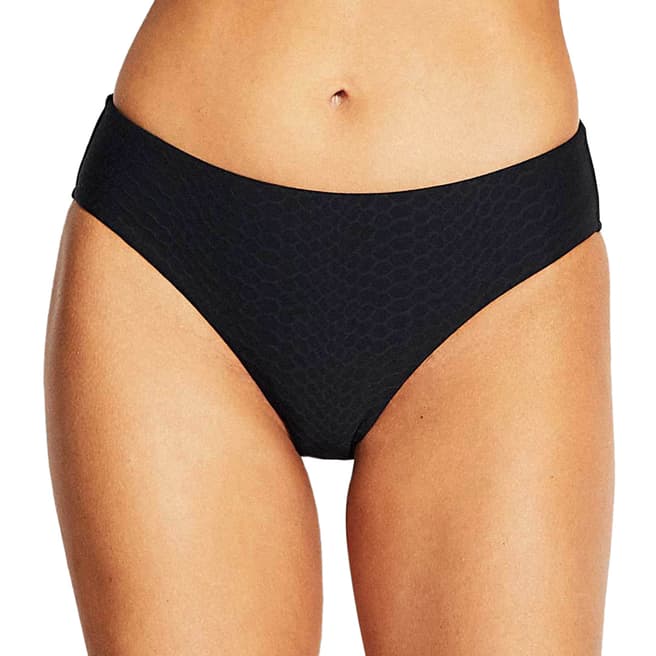 Seafolly Black Gathered Front Retro Pant