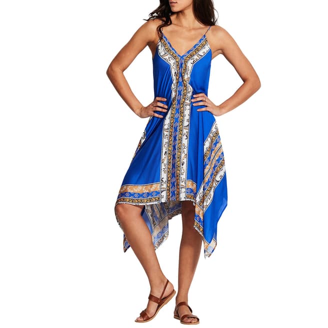 Seafolly Cobalt Blue El Dorado Scarf Dress