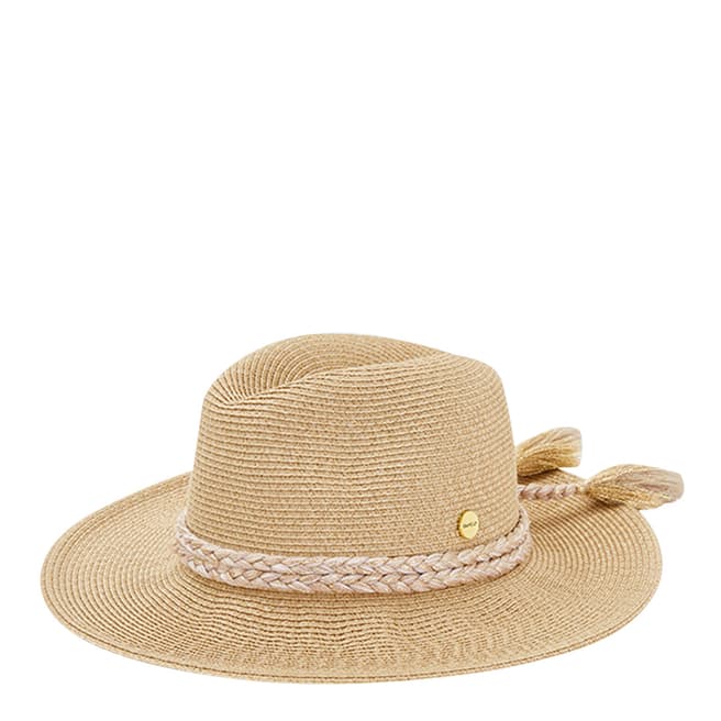 Seafolly Gold Shady Lady Collapsible Fedora Hat