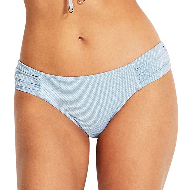 Seafolly Bluebell Stardust Ruched Side Retro Briefs 
