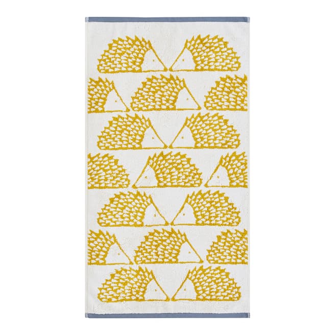 Scion Spike Pair of Hand Towels, Mustard