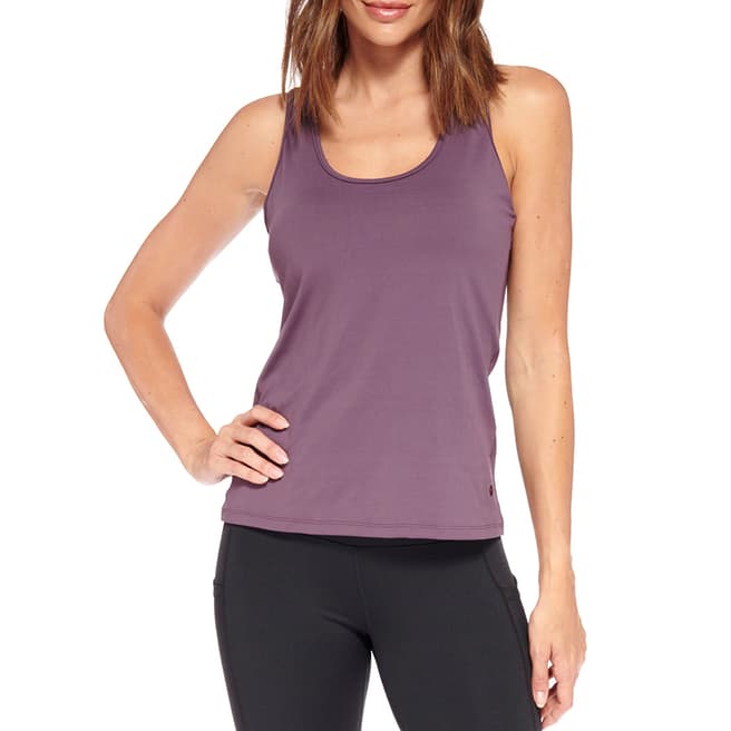 Live Electric Purple Speed Up Racer Back Tank Top