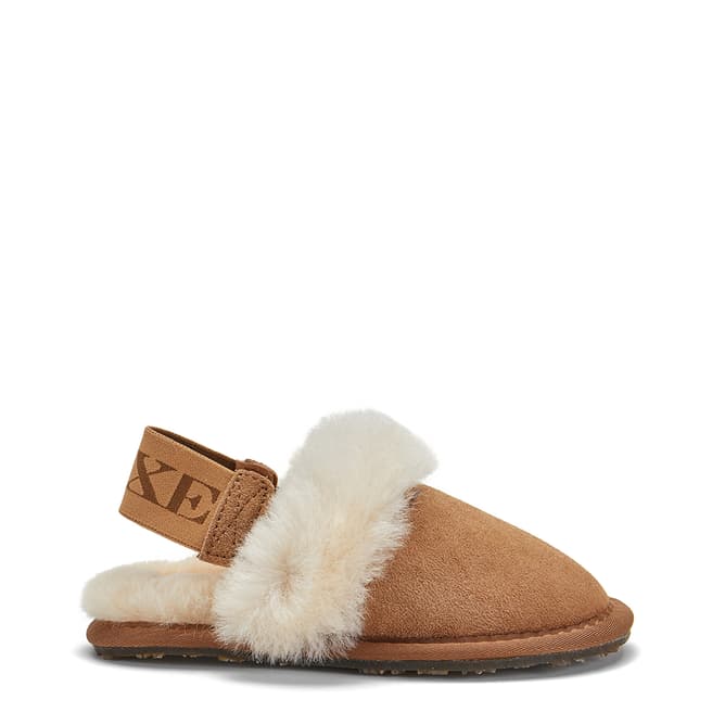 Australia Luxe Collective Kid's Chestnut Sling Mule Slippers