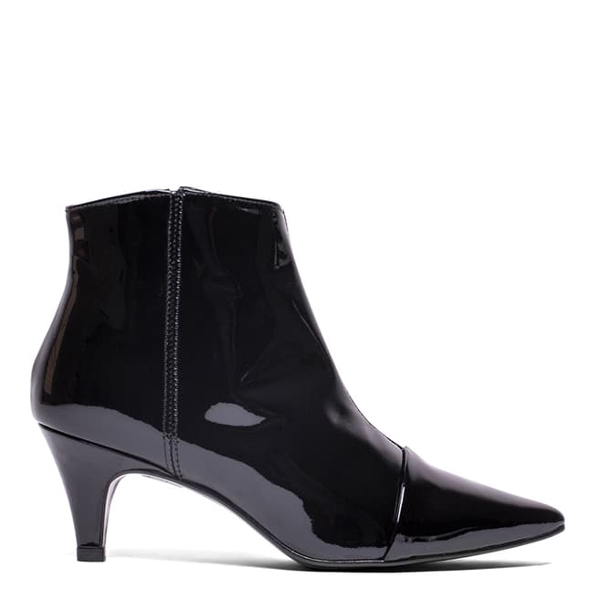 Elodie Black Patent Helen Ankle Boot