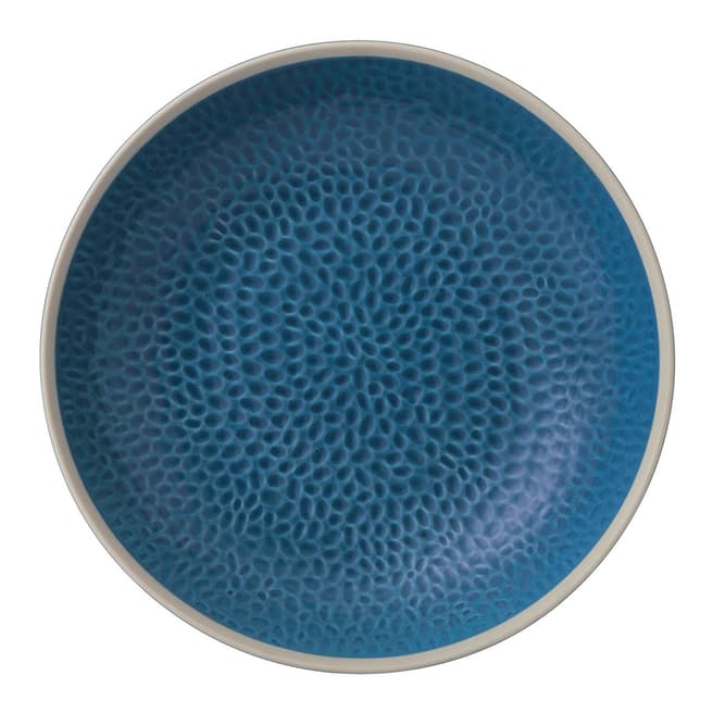 Gordon Ramsay Set of 4 Blue Maze Grill Hammered Pasta Bowls, 24cm