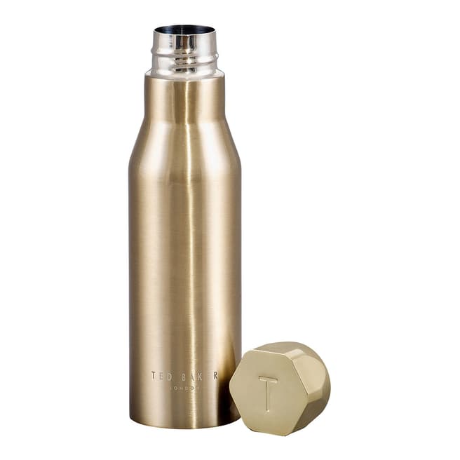 Ted Baker Stainless Steel Pale Gold Water Bottle