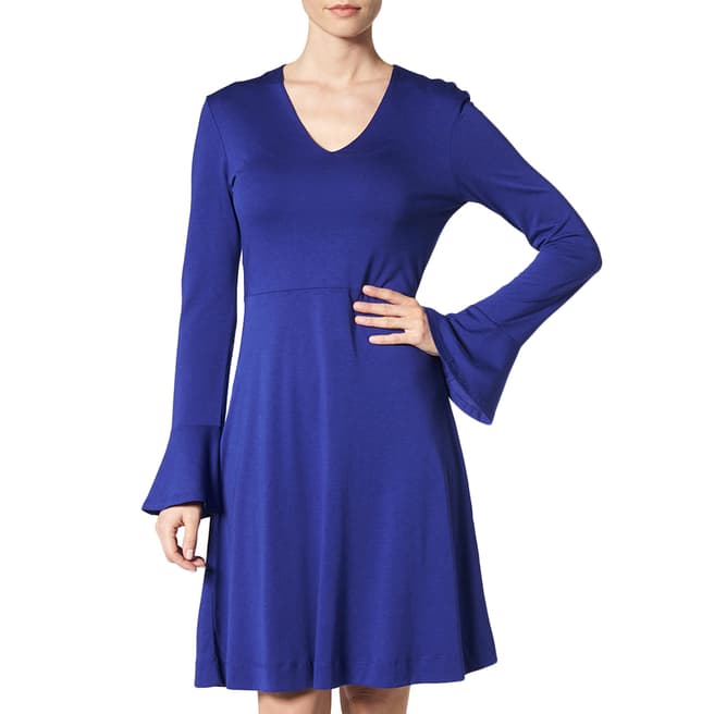 L K Bennett Blue Amano Jersey Dress