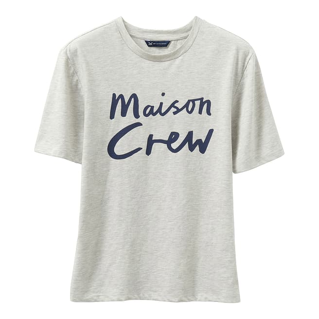 Crew Clothing Grey Graphic T-Shirt