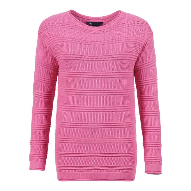 Crew Clothing Pink Salcome Jumper