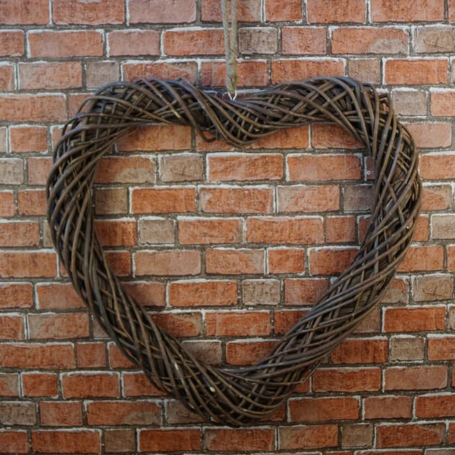 The Satchville Gift Company Extra Large Unpeeled Willow Heart