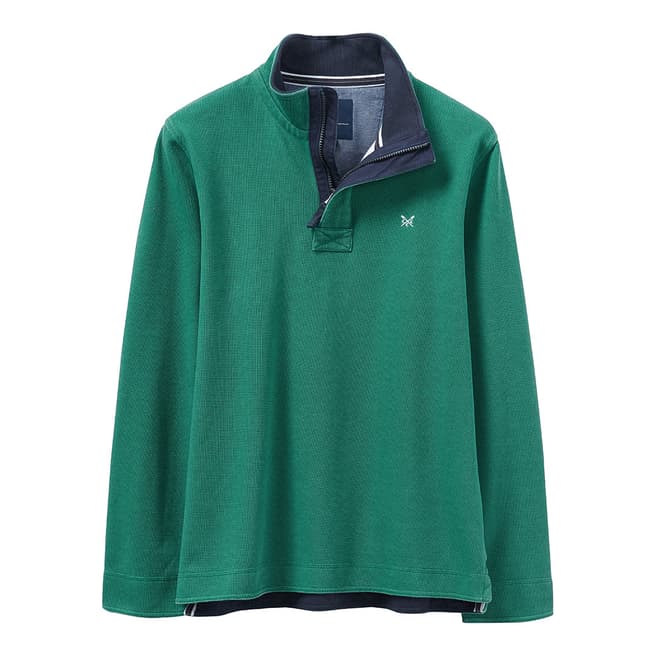 Crew Clothing Light Green Padstow Pique Sweat