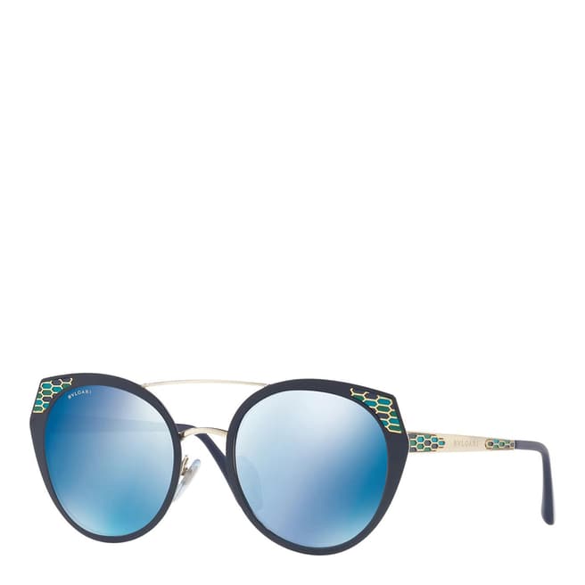 Bvlgari Women's Blue Bvlgari Sunglasses 53mm