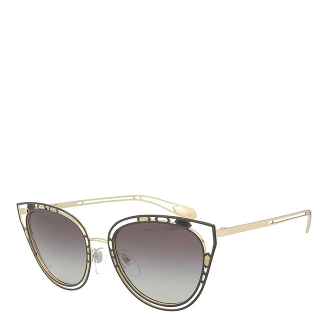 Bvlgari Women's Gold Bvlgari Sunglasses 54mm