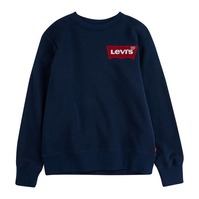 Levi's Older Boy's Blue Oversized Logo Sweatshirt