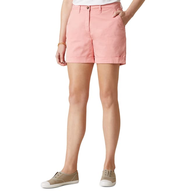 Jigsaw Pink Tapered Chino Shorts