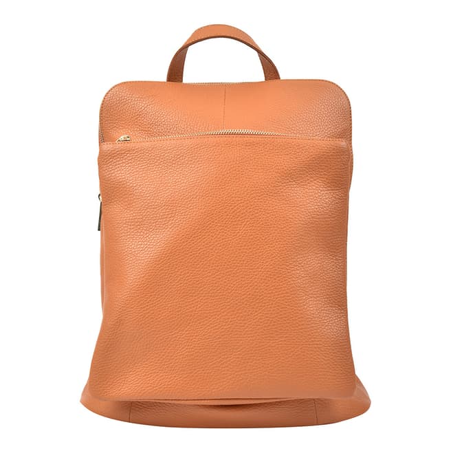 Isabella Rhea Cognac Leather Backpack