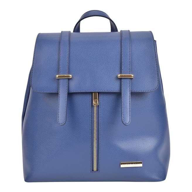 Sofia Cardoni Blue Leather Backpack