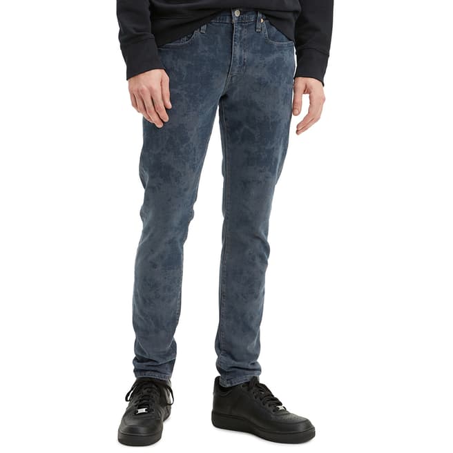 Levi's Blue Marble Skinny Tapered Stretch Jeans