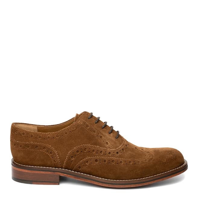 Chapman & Moore Tobacco Suede Leather Oxford Brogues