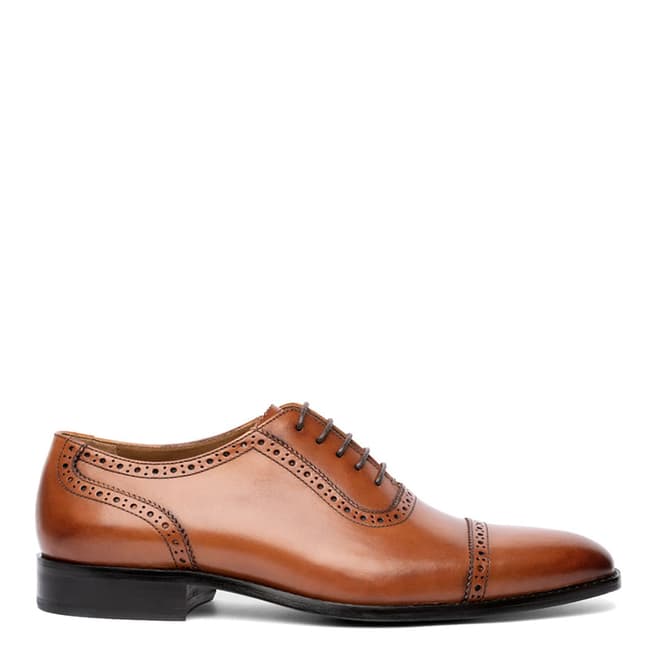 Chapman & Moore Woodberry Tan Semibrogue Leather Shoes